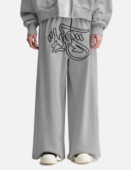 Mikheil Wide Sweat Pants With Embroidery view 10