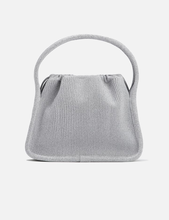 Alexander Wang Small Ryan Drawstring Bag In Silver