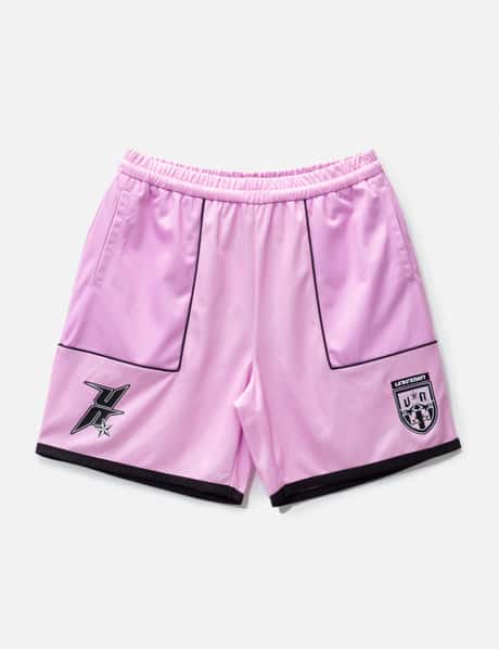 UNKNOWN Pink Monogram Football Shorts