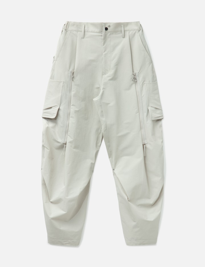 Goopimade 9th - Cordura® Zipper Cargo Trousers In White