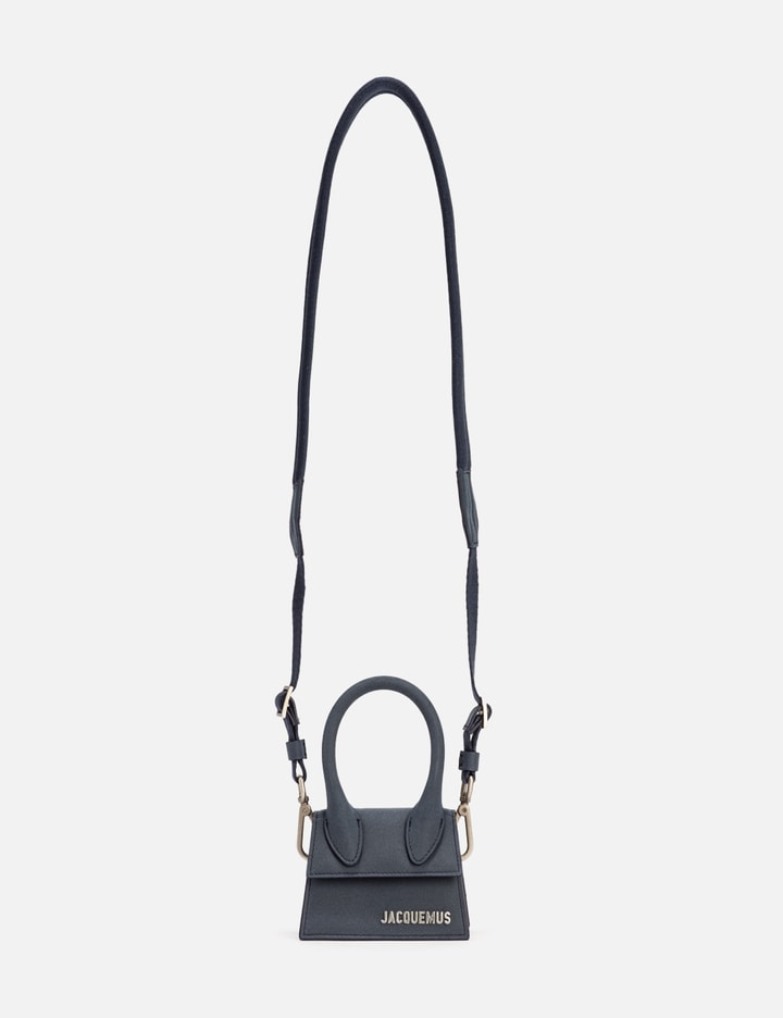 Jacquemus Le Chiquito Homme Leather Mini Bag In Blue