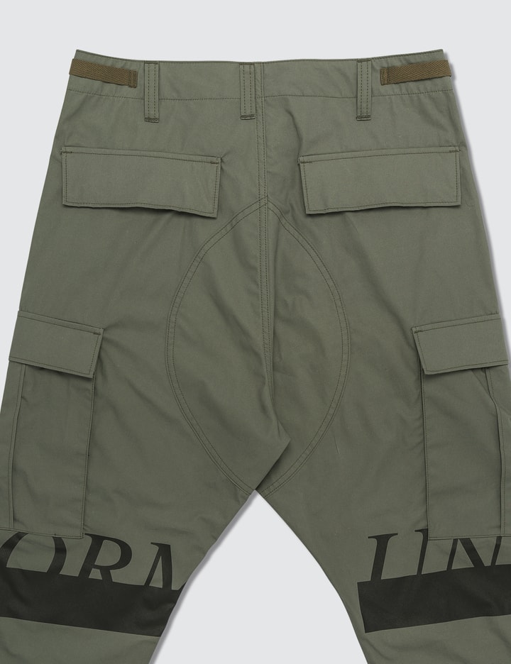 Hem Cut-off Cropped Cargo Pants Placeholder Image