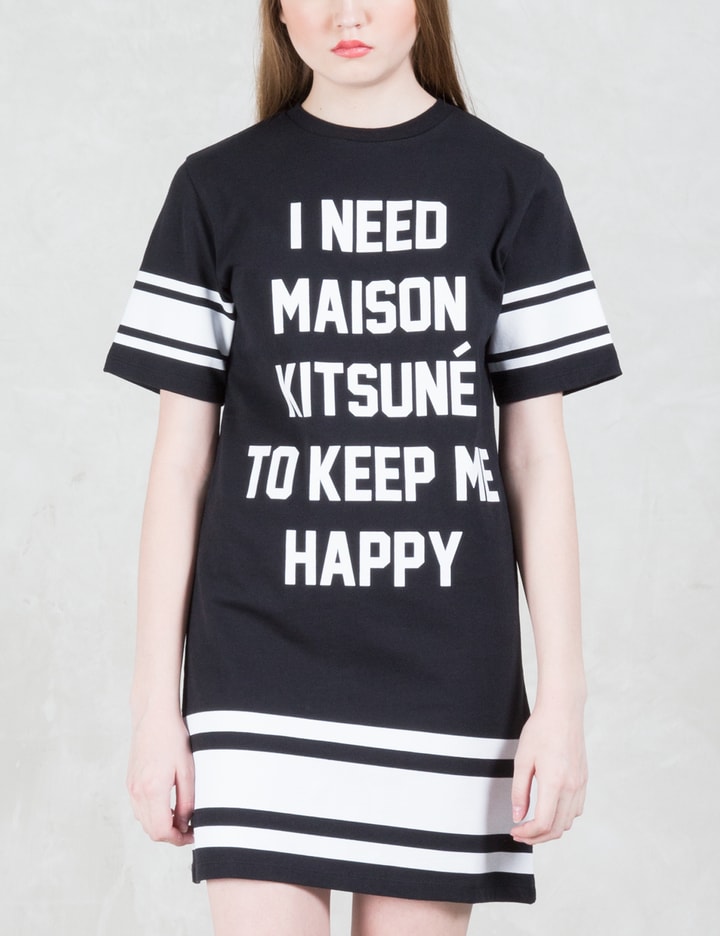 maison kitsune shirt dress Craft Embroidery Shirt Dress In Blue