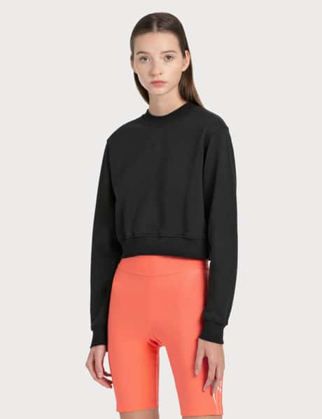 Fiorucci Embroidered Logo Crop Sweatshirt HBX1