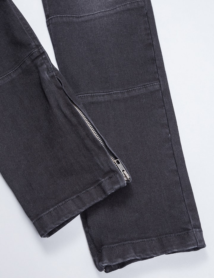 Ripped Biker Denim Jeans Placeholder Image