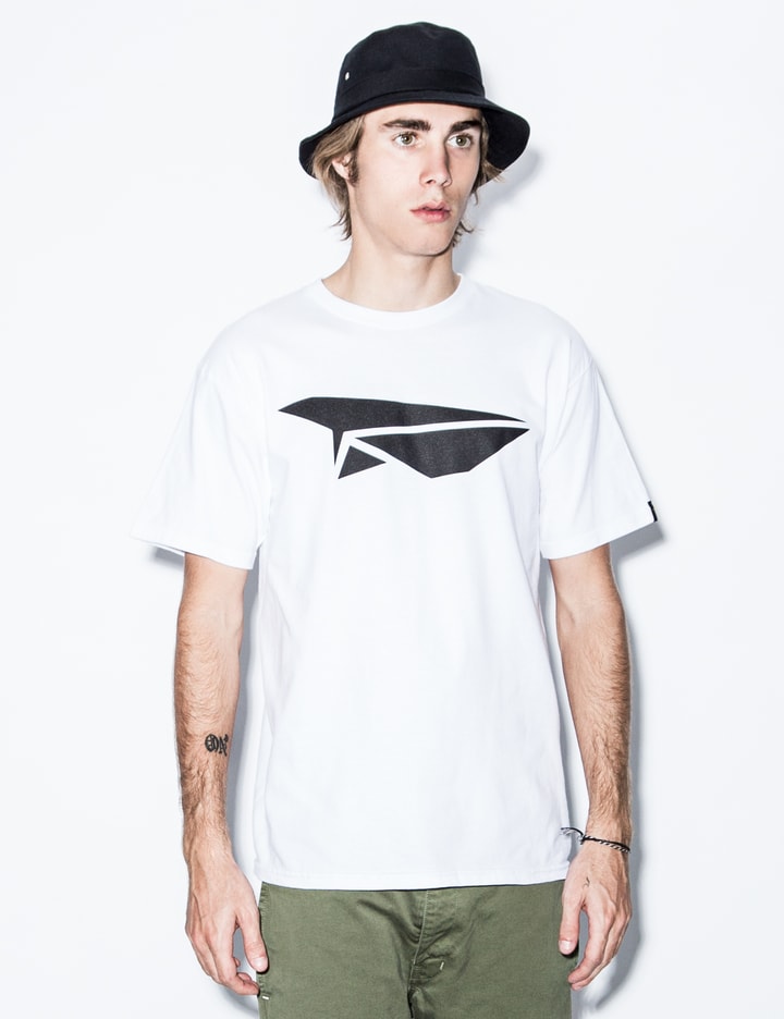 White Classic Paper Plane T-Shirt Placeholder Image