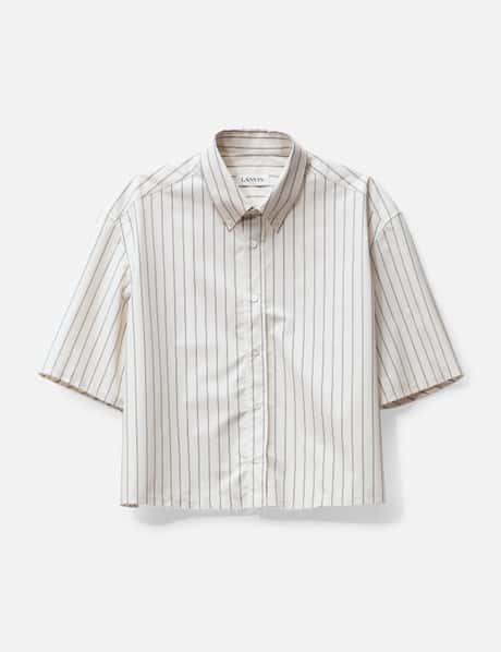 Lanvin - SHORT SLEEVE Cropped Shirt | HBX Lanvin - SHORT SLEEVE Cropped Shirt | HBX