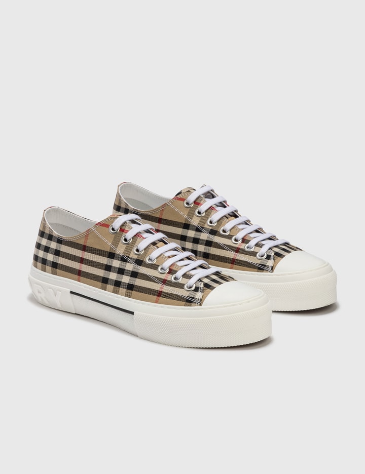 Vintage Check Cotton Sneakers Placeholder Image