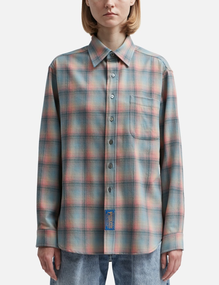 Maison Margiela Pendleton Wool Shirt In Multicolor