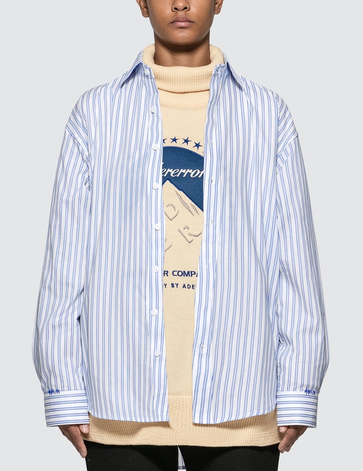 Oversized Fit Stripe Shirt Placeholder Image