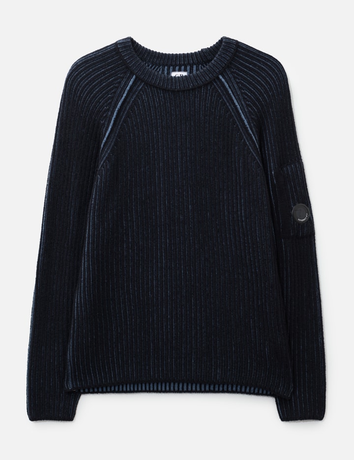 C.P. Company Fleece Knit Lens Crewneck Sweater
