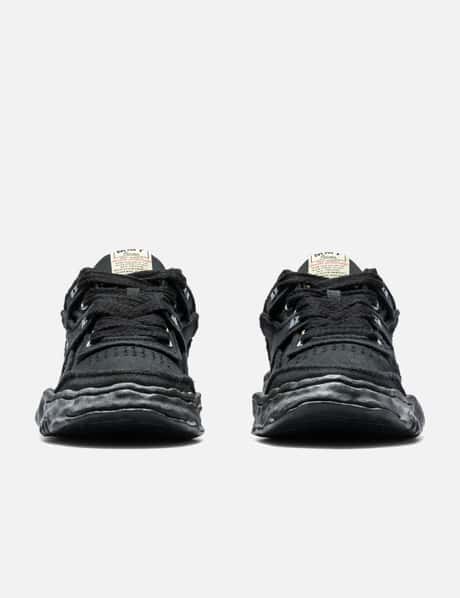 "PARKER" Original Sole Vintage Effect Embroidered Canvas Low-Top Sneaker view 7