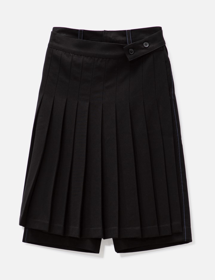 Dhruv Kapoor Detachable Skirt Shorts In Black