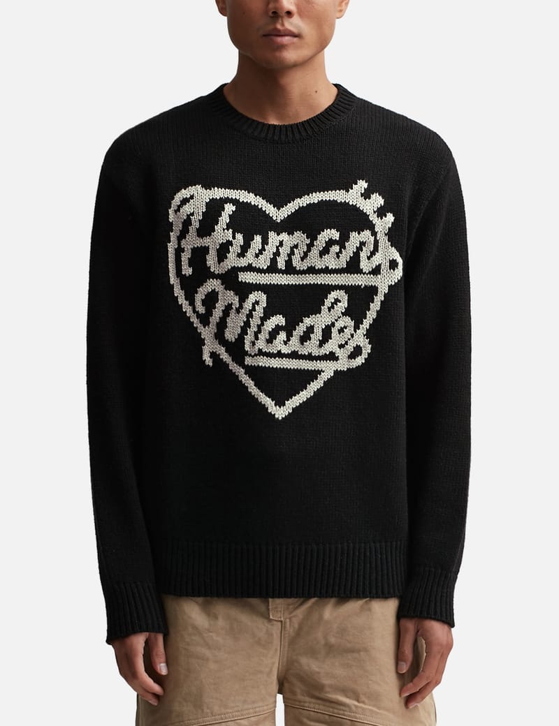 HUMAN MADE グラフィック ニット 紺 新品 HUMAN MADE Bear Raglan Knit 