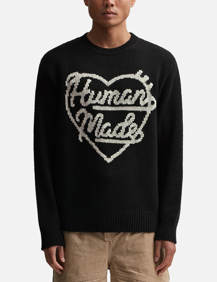 Shop Human Made Low Gauge Knit Sweater In Black
