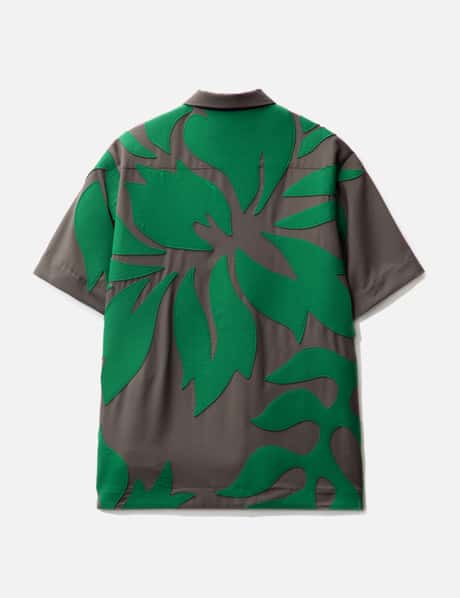 Sacai Floral Embroidered Patch Suiting Shirt HBX Globally