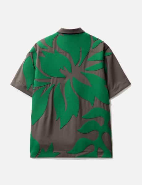 Sacai Floral Embroidered Patch Suiting Shirt HBX Globally