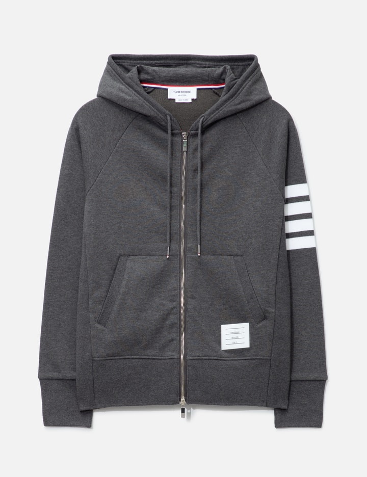 Thom Browne Classic Loopback 4-bar Full Zip Hoodie