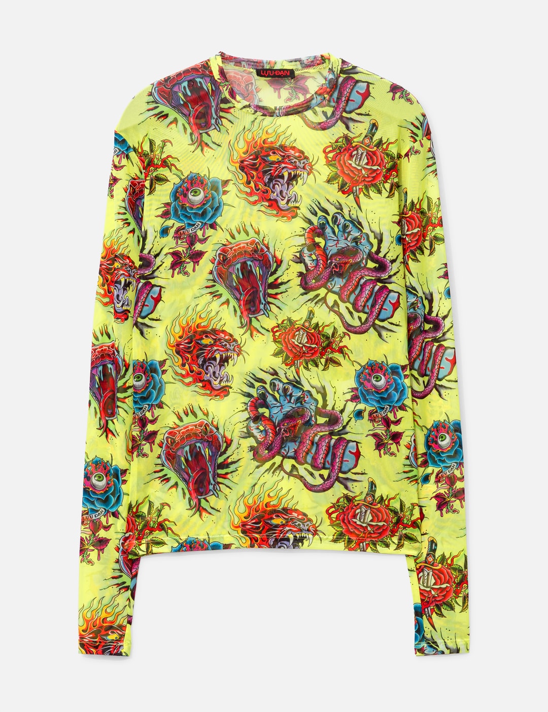 UNISEX MESH LONG-SLEEVE TOP view 4