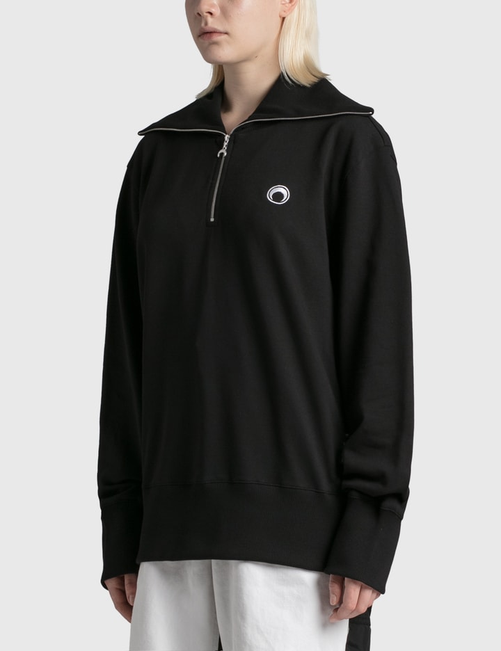 Marine Serre Unisex Lunar Reading Half-Zip Sweater