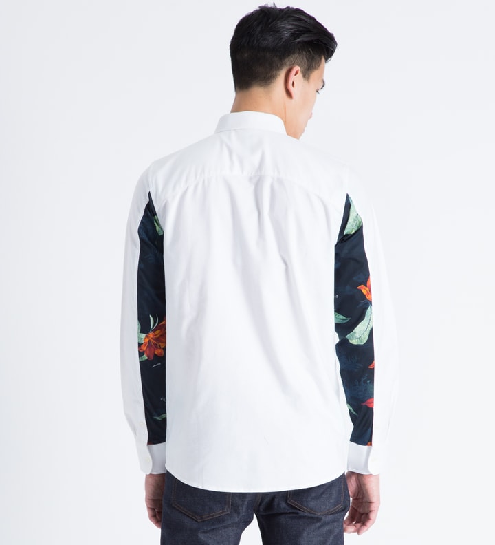 Carhartt Work In Progress White Tropic Print Raymond L/S Shirt
