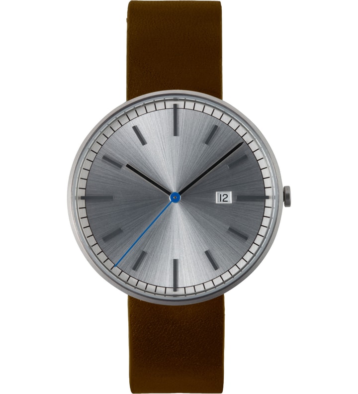 Brushed/Brown Leather 203 Series Calendar Wristwatch Placeholder Image