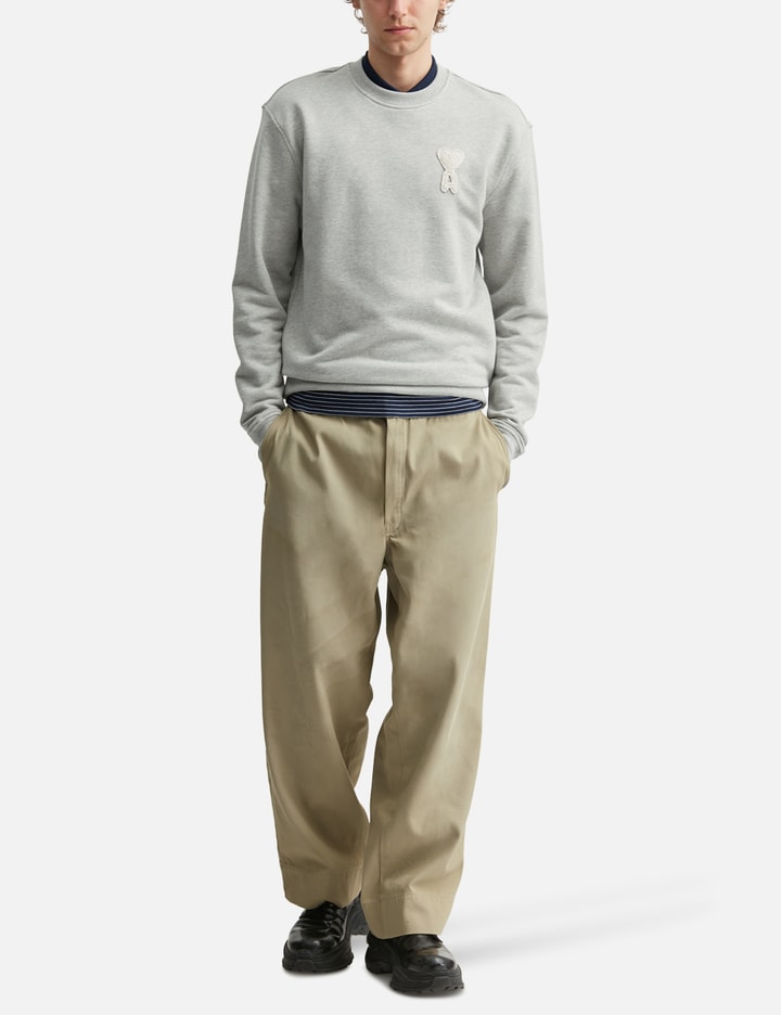 Ami Cotton Knitted Ami De Coeur Sweatshirt