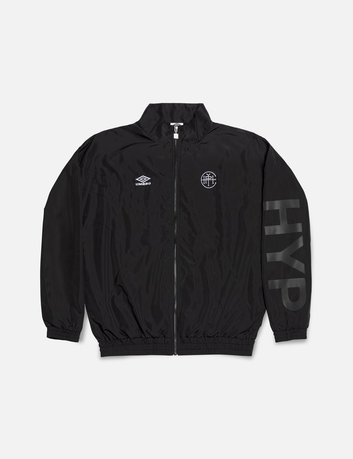 Hypebeast Umbro X 20th Anniversary Spellout Track Jacket In Black