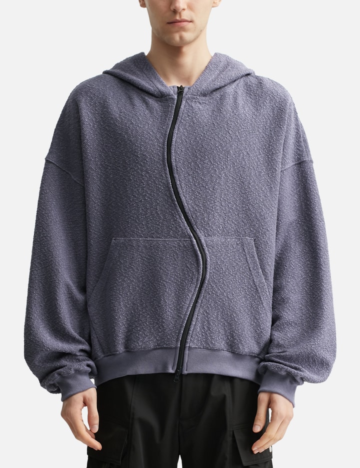 Curved Zip-Up Round Hem Hoodie Placeholder Image