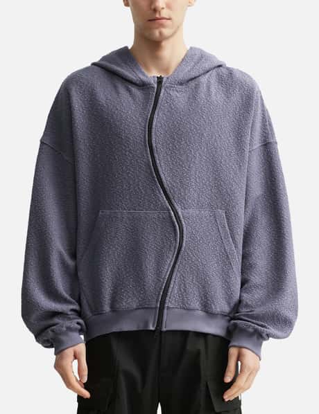 Curved Zip-Up Round Hem Hoodie view 10