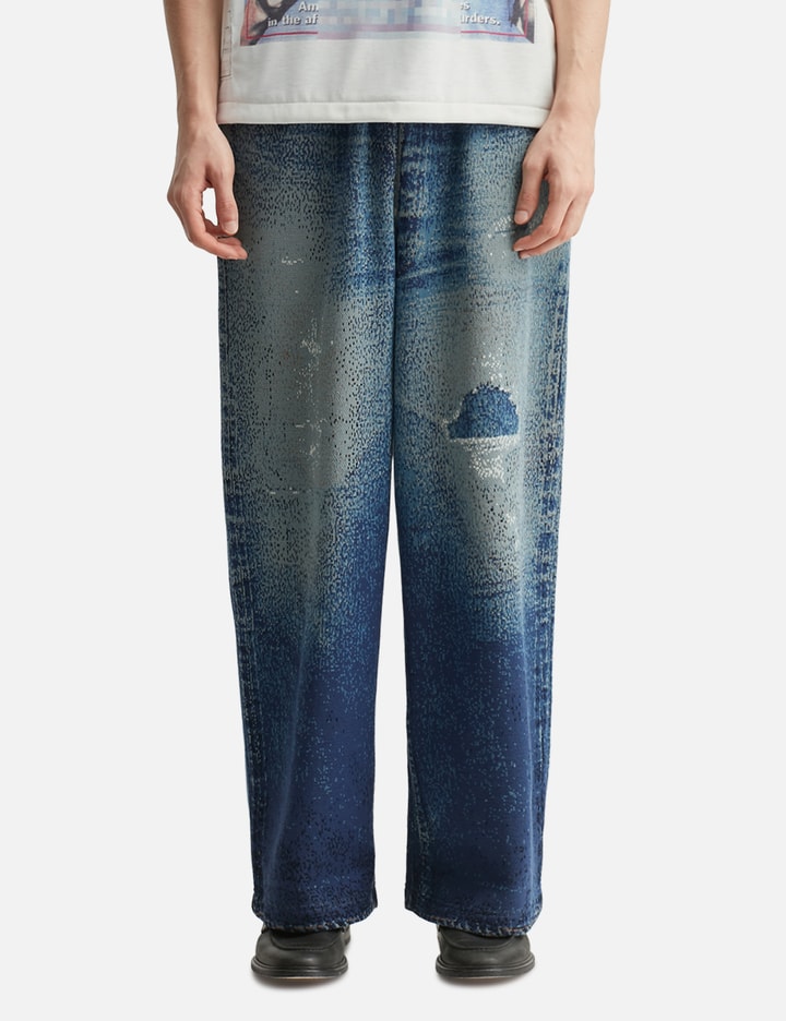 Knit Denim Pants Placeholder Image