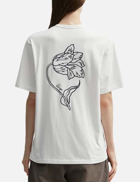 'KENZO Tulip' Embroidered T-Shirt view 12
