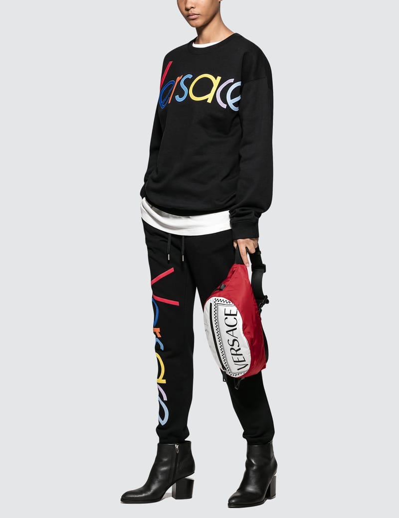 Versace - Rainbow Color Logo Sweatpants 