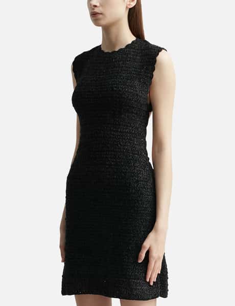 Ganni - VELVET CROCHET OPEN BACK MINI DRESS | HBX Ganni - VELVET CROCHET OPEN BACK MINI DRESS | HBX