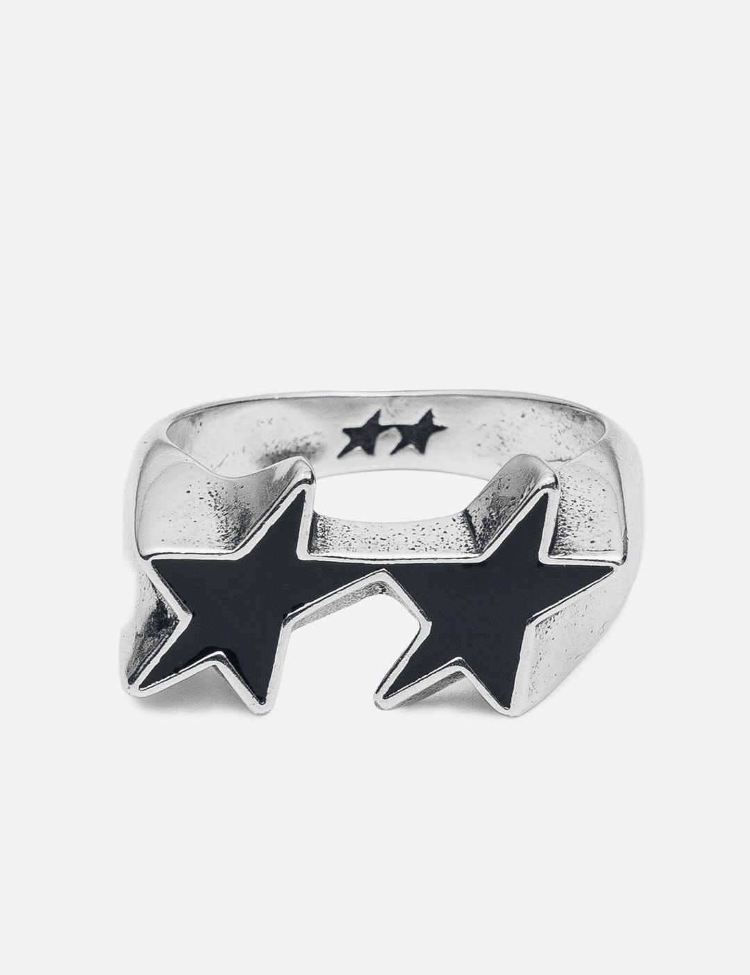 Icon Black Enameled Single Ring view 5