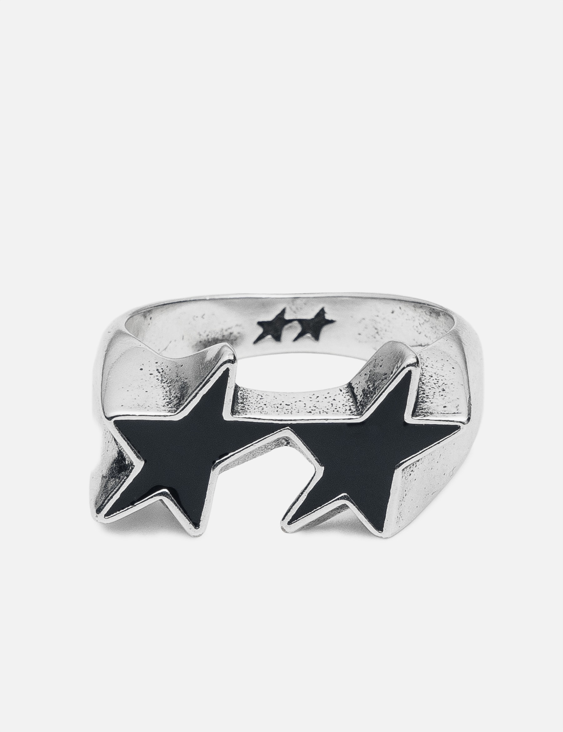 Icon Black Enameled Single Ring view 10