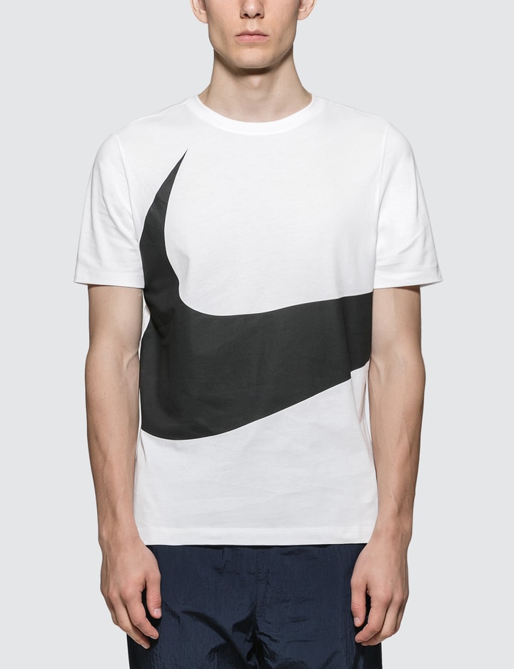 Oversized Black Swoosh logo T-shirt Placeholder Image