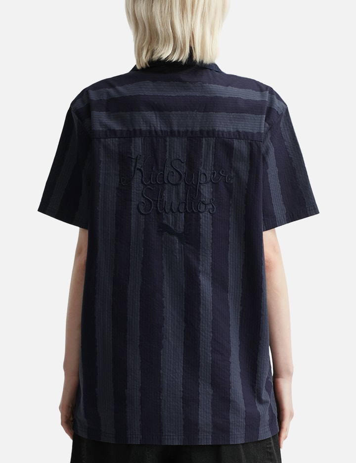 Puma X Kidsuper Stripe Cotton Seersucker Camp Shirt