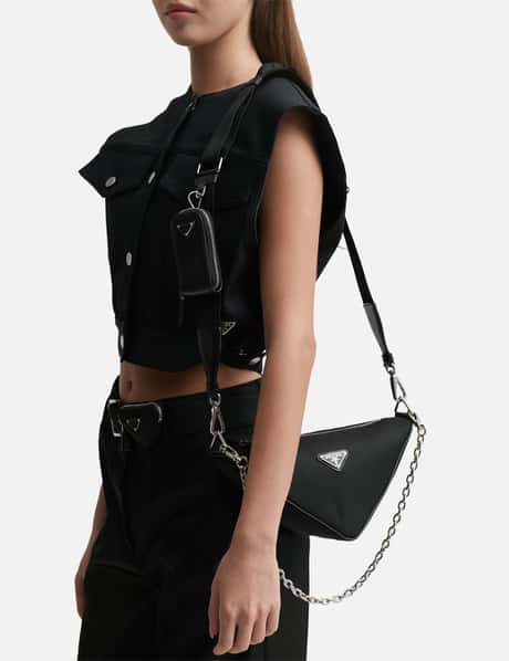 Prada - Prada Triangle Re-nylon Shoulder Bag  HBX - Globally Curated  Fashion and Lifestyle by Hypebeast