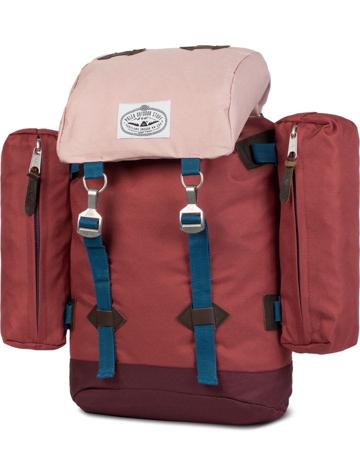 Red/Burgandy/Roase Rucksack With Red Side Bags Placeholder Image