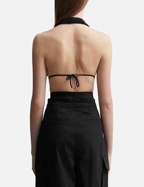 DRAPED JERSEY BRA view 9