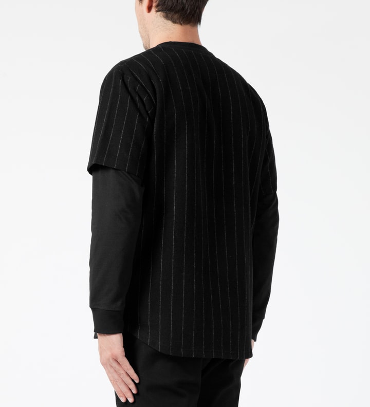 Black Stripe Baseball S/S Shirt Placeholder Image