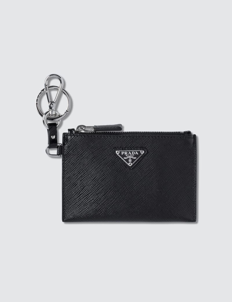 enamel-logo Saffiano-leather mini pouch | Prada | Eraldo.com