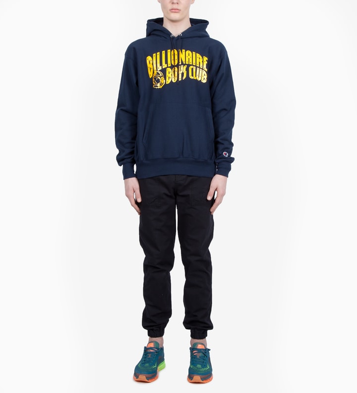Navy Billionaire Boys Club x Champion S/S Classic Arch Logo Pullover Hoodie Placeholder Image