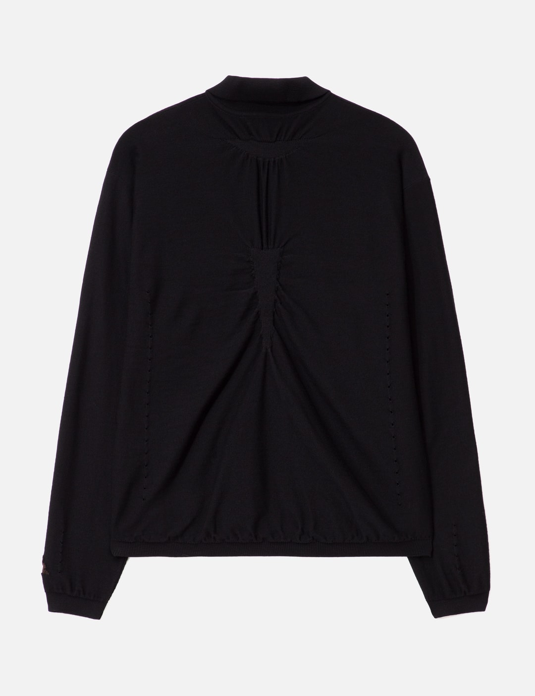 Pinched Wool Knit Polo view 9