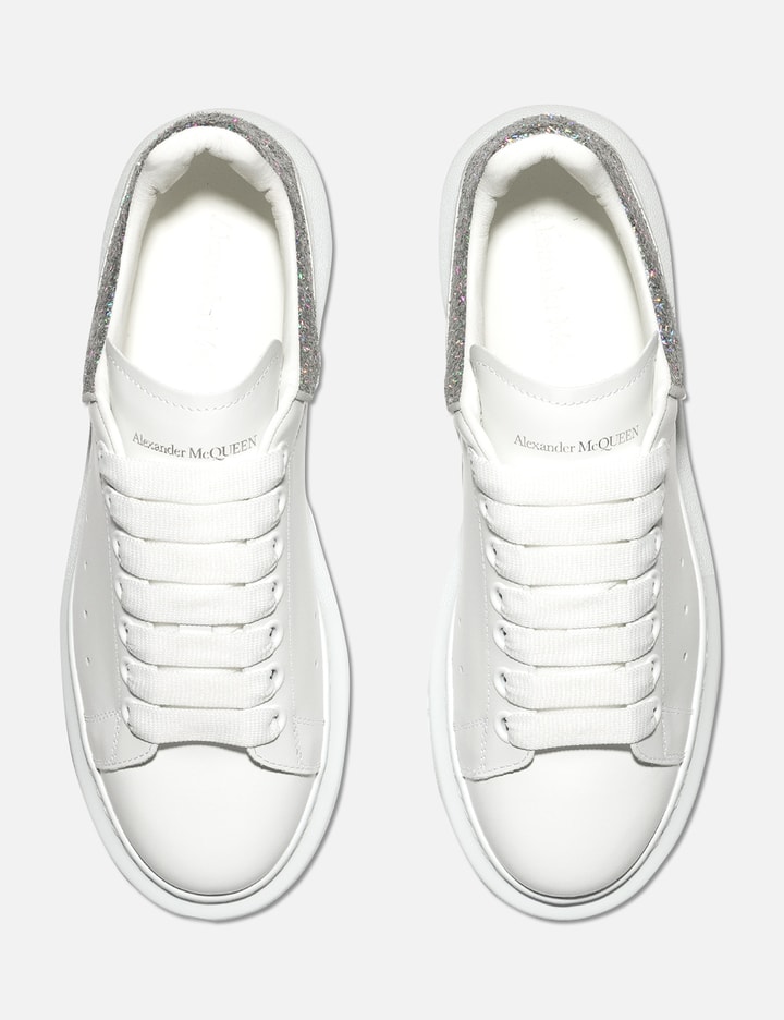 Women's Oversized Sneaker in White/silver