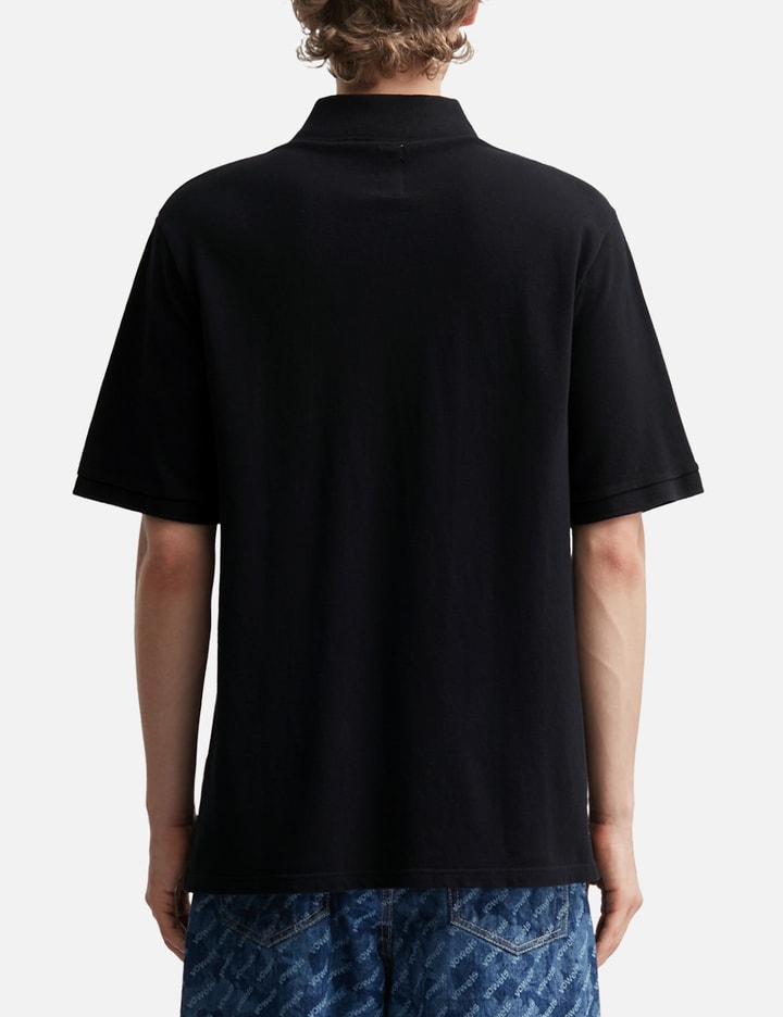 vowels Short Sleeve Pique Polo