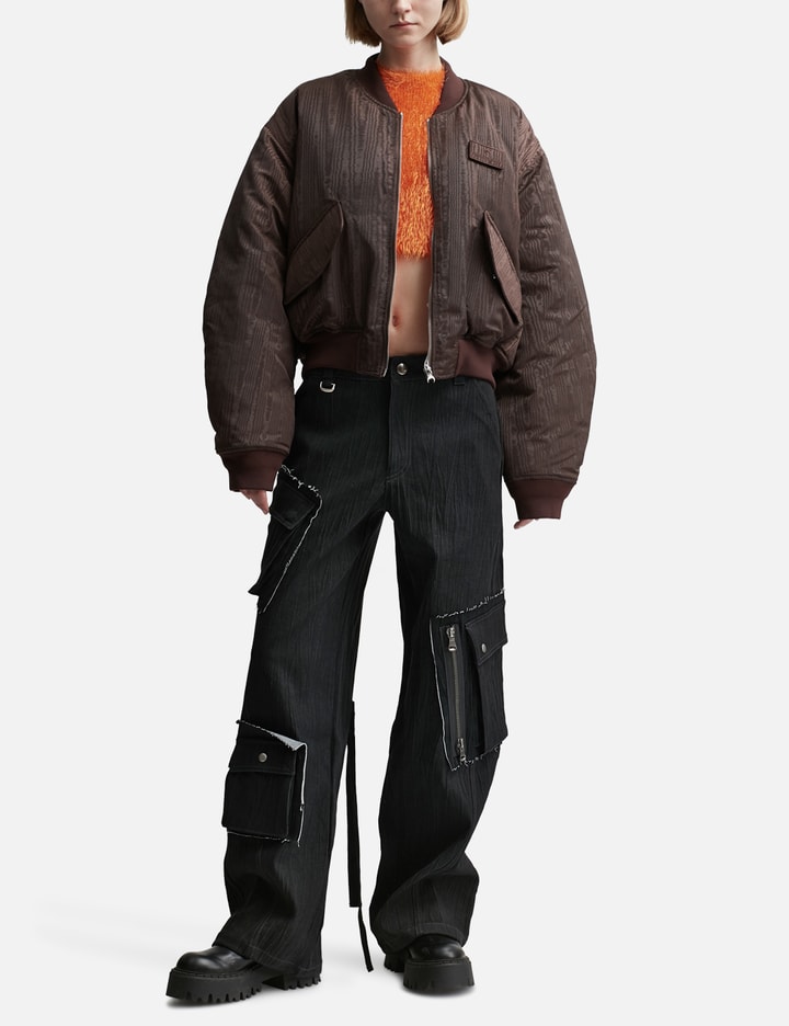 Regenerated Reversible Moire Bomber Jacket Placeholder Image