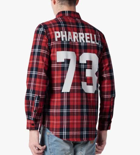 LES (ART)ISTS Red Pharrell 73 Flannel Shirt HBX Globally