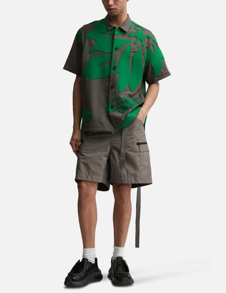 Sacai - Floral Embroidered Patch Suiting Shirt | HBX - Globally 